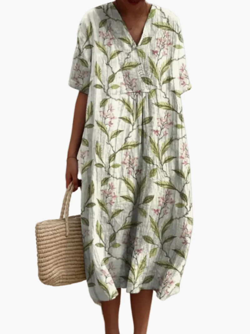 Robe d'été décontractée femme coupe ample style floral bohème - Image 13