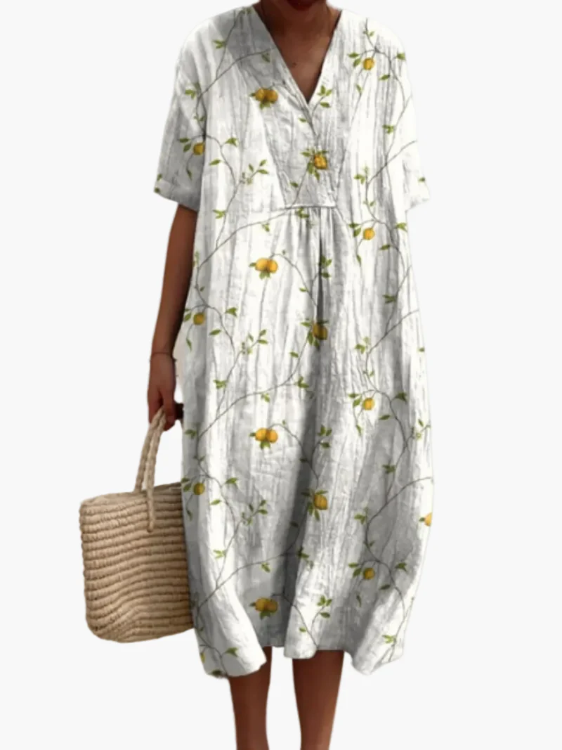 Robe d'été décontractée femme coupe ample style floral bohème - Image 9