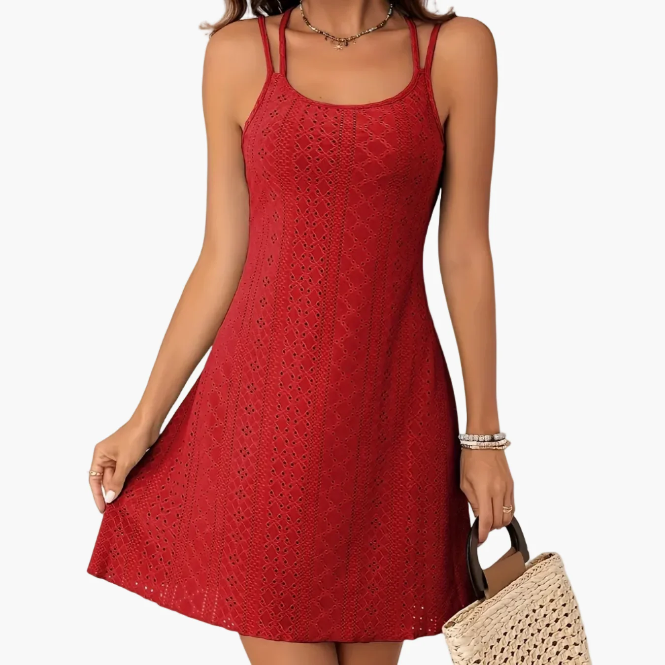 Robe d'été élégante pour femme à bretelles, style bohème chic, idéale pour les sorties et vacances - Image 13