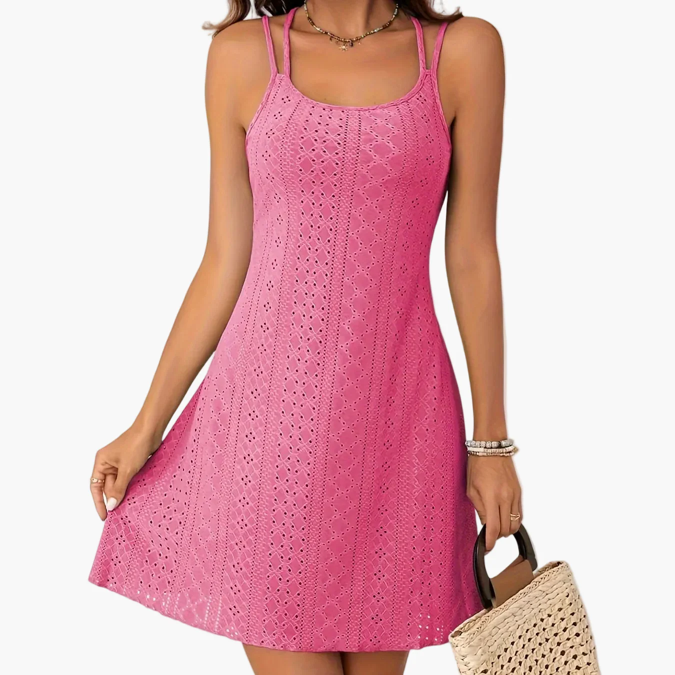 Robe d'été élégante pour femme à bretelles, style bohème chic, idéale pour les sorties et vacances - Image 16
