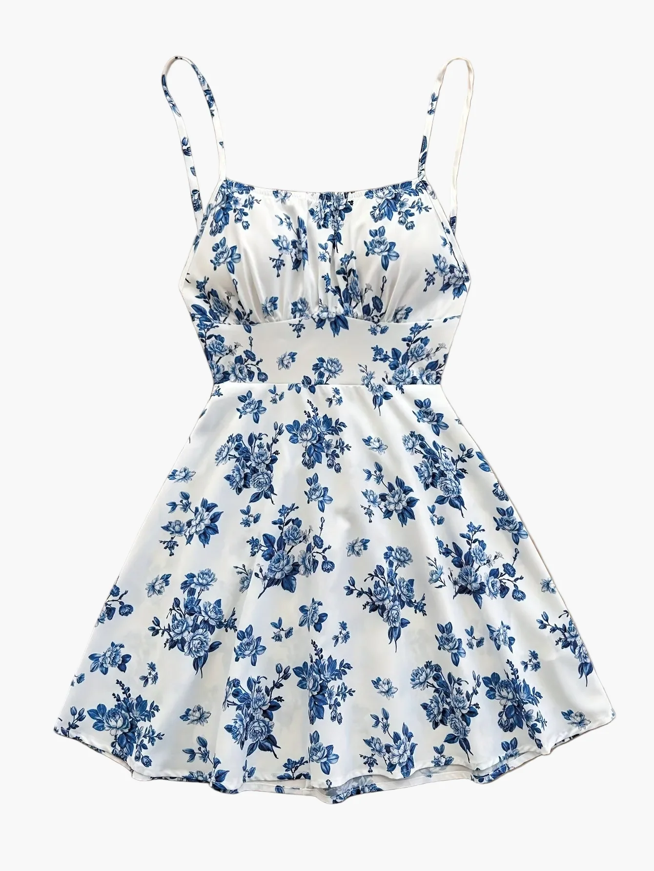 Robe d'été féminine style élégant à fleurs, coupe trapèze, usage quotidien ou occasion spéciale - Image 12
