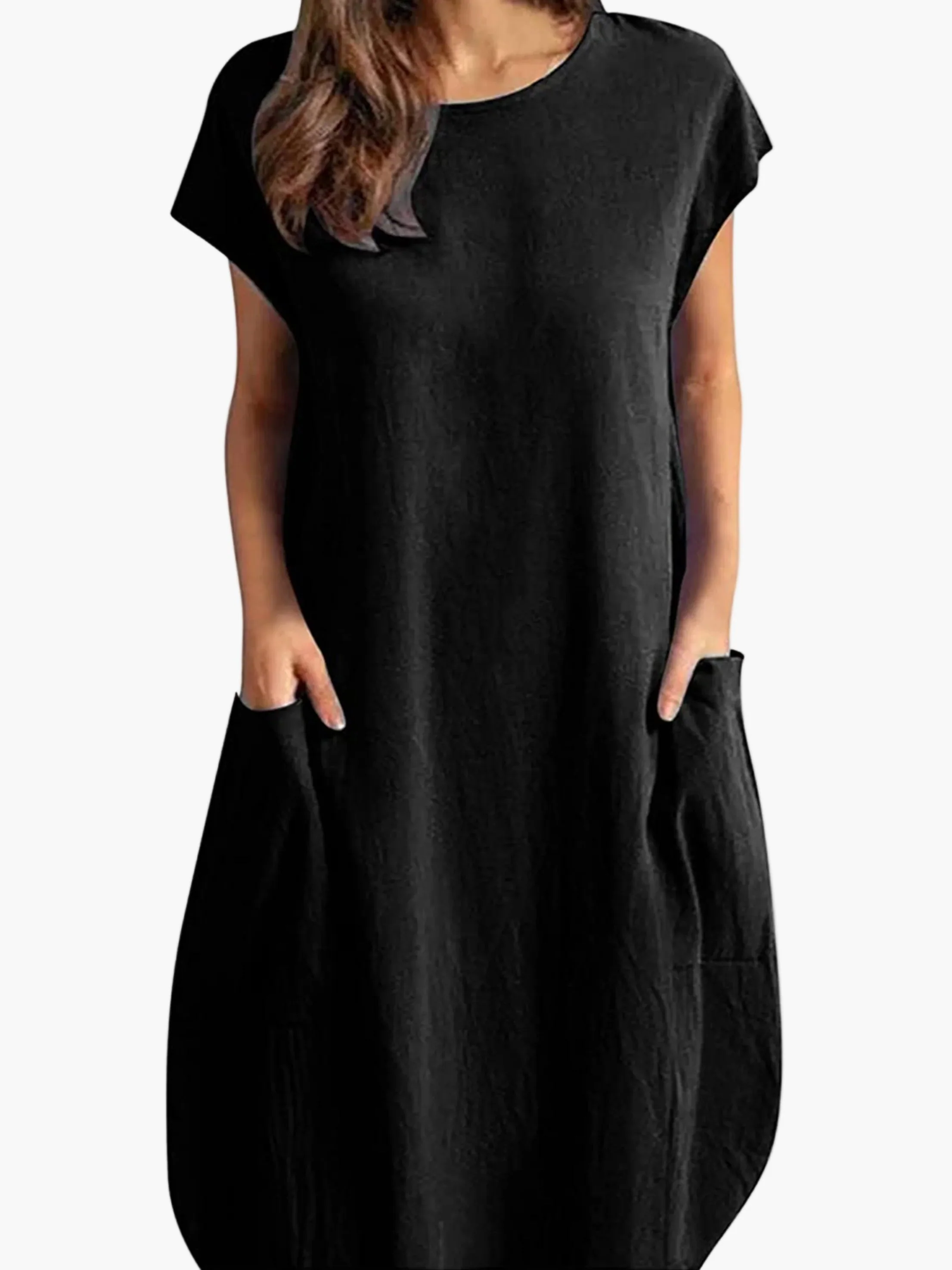 Robe Femme Décontractée Tunique Élégante à Manches Courtes pour Été et Printemps - Image 7