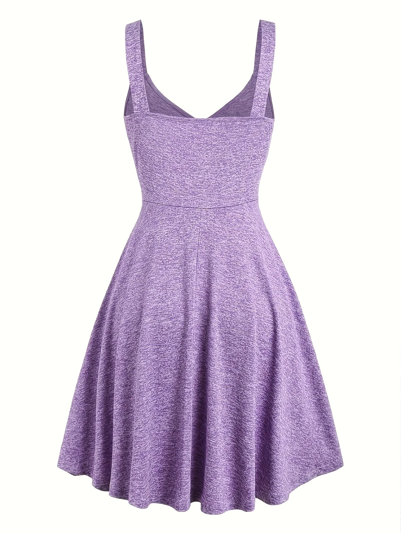 Robe Femme Élégante Décontractée Boutonnée Col V Été Printemps - Image 5