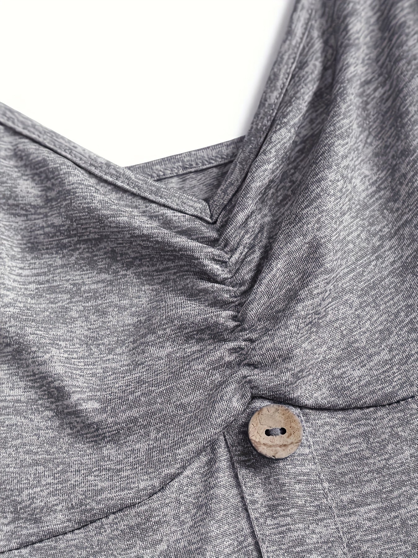 Robe Femme Élégante Décontractée Boutonnée Col V Été Printemps - Image 8