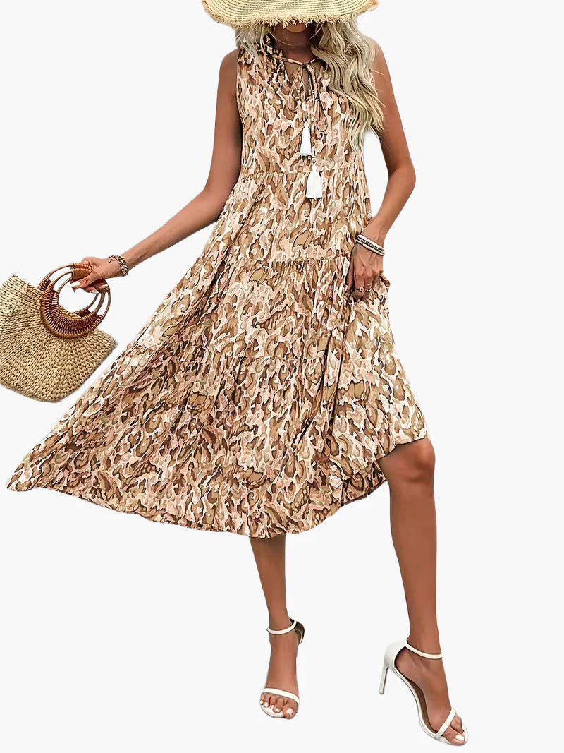 Robe Femme Élégante Sans Manches Style Bohème pour Été et Printemps - Image 19