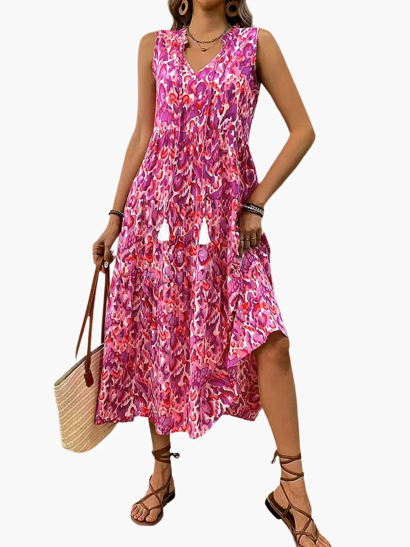 Robe Femme Élégante Sans Manches Style Bohème pour Été et Printemps - Image 20