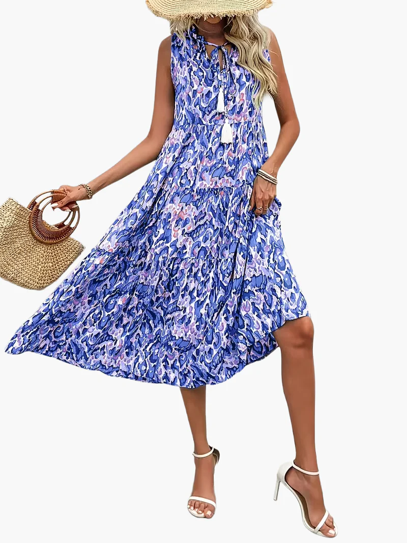Robe Femme Élégante Sans Manches Style Bohème pour Été et Printemps - Image 21