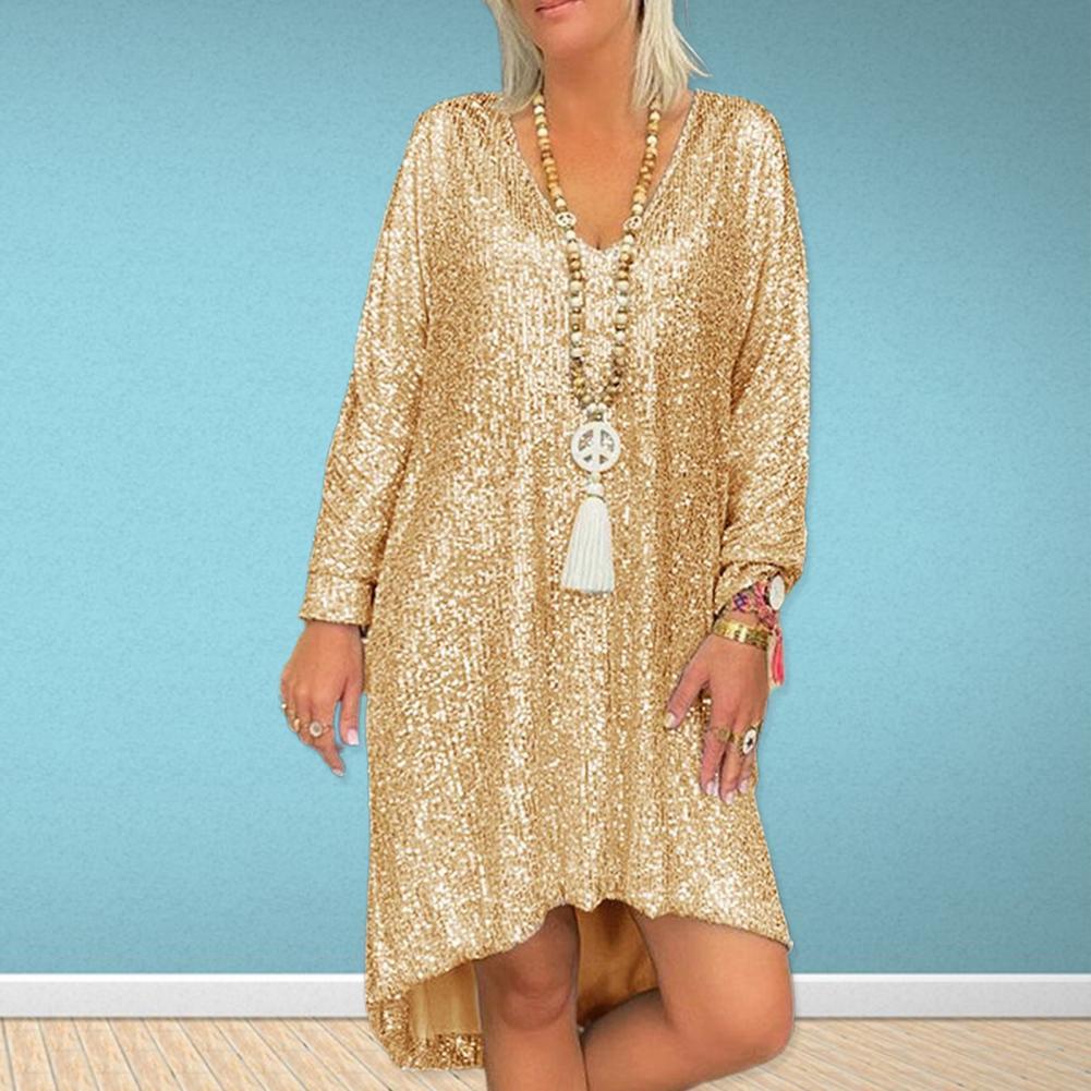 Robe Femme Élégante à Sequins Style Décontracté Chic pour Occasions et Soirées - Image 5