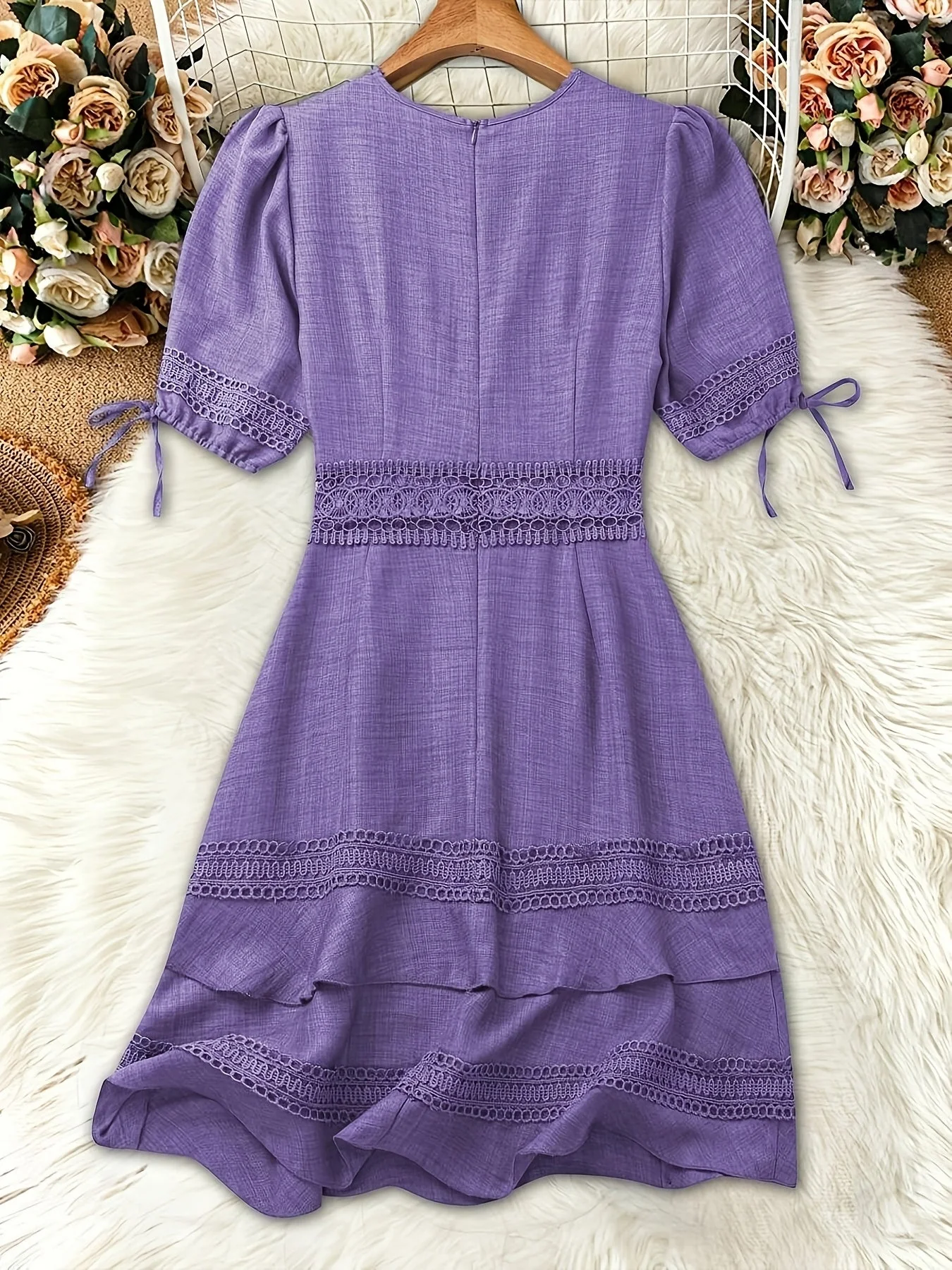 Robe Femme Élégante Style Bohème à Volants pour Printemps et Été - Image 6