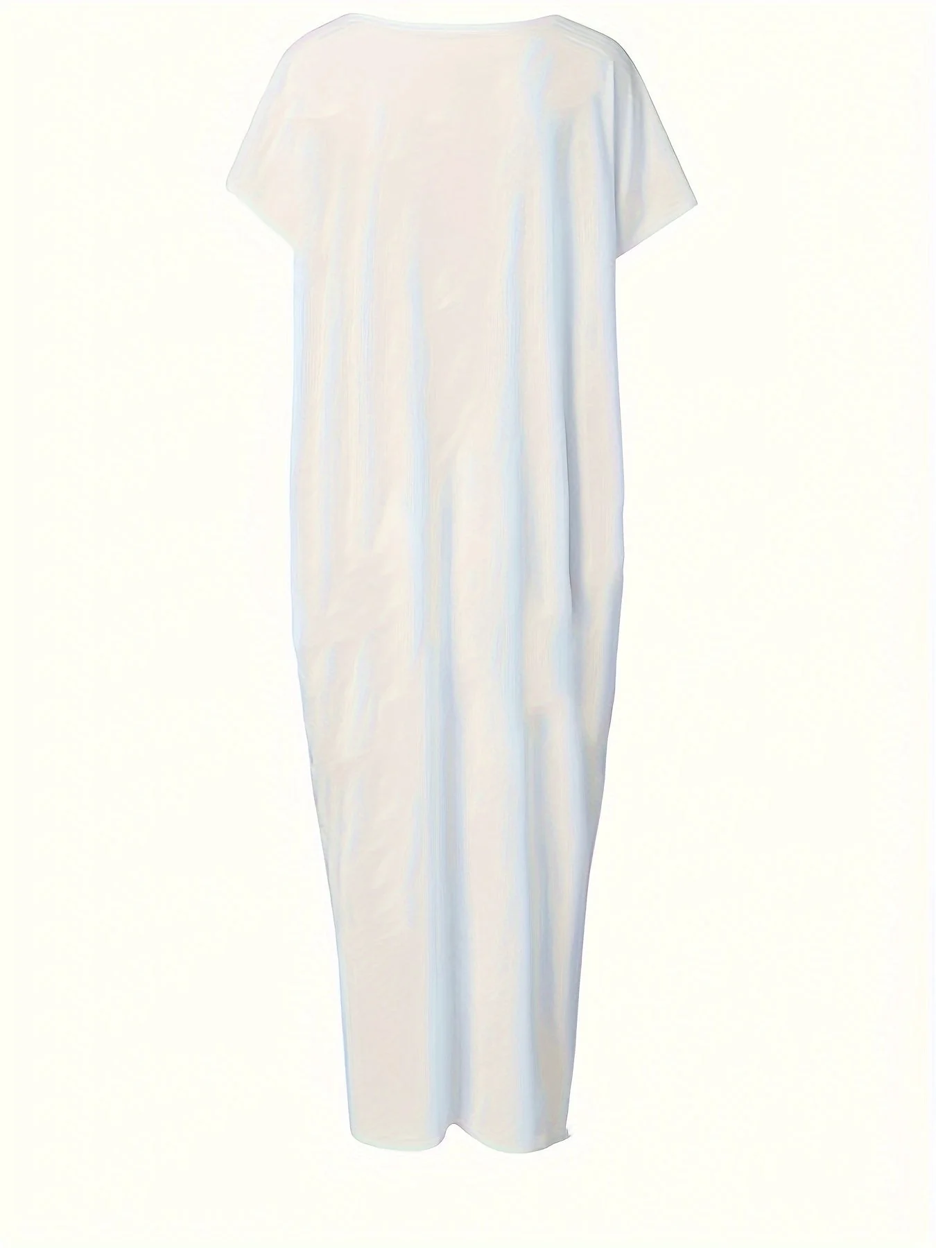 Robe longue décontractée pour femme, style ample, idéale pour l'été et la détente à la maison - Image 2