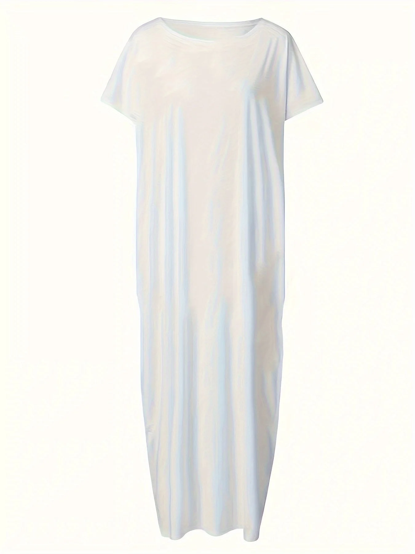 Robe longue décontractée pour femme, style ample, idéale pour l'été et la détente à la maison - Image 3