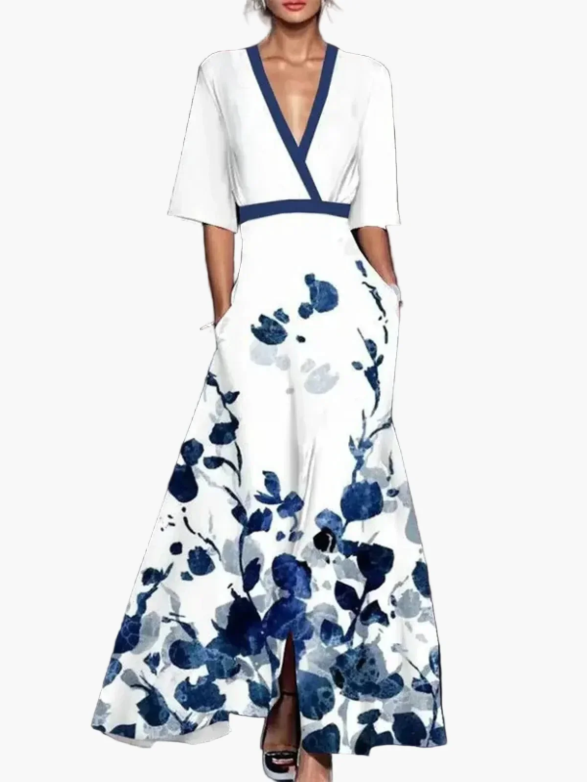 Robe longue élégante femme style moderne pour occasions spéciales - Image 2