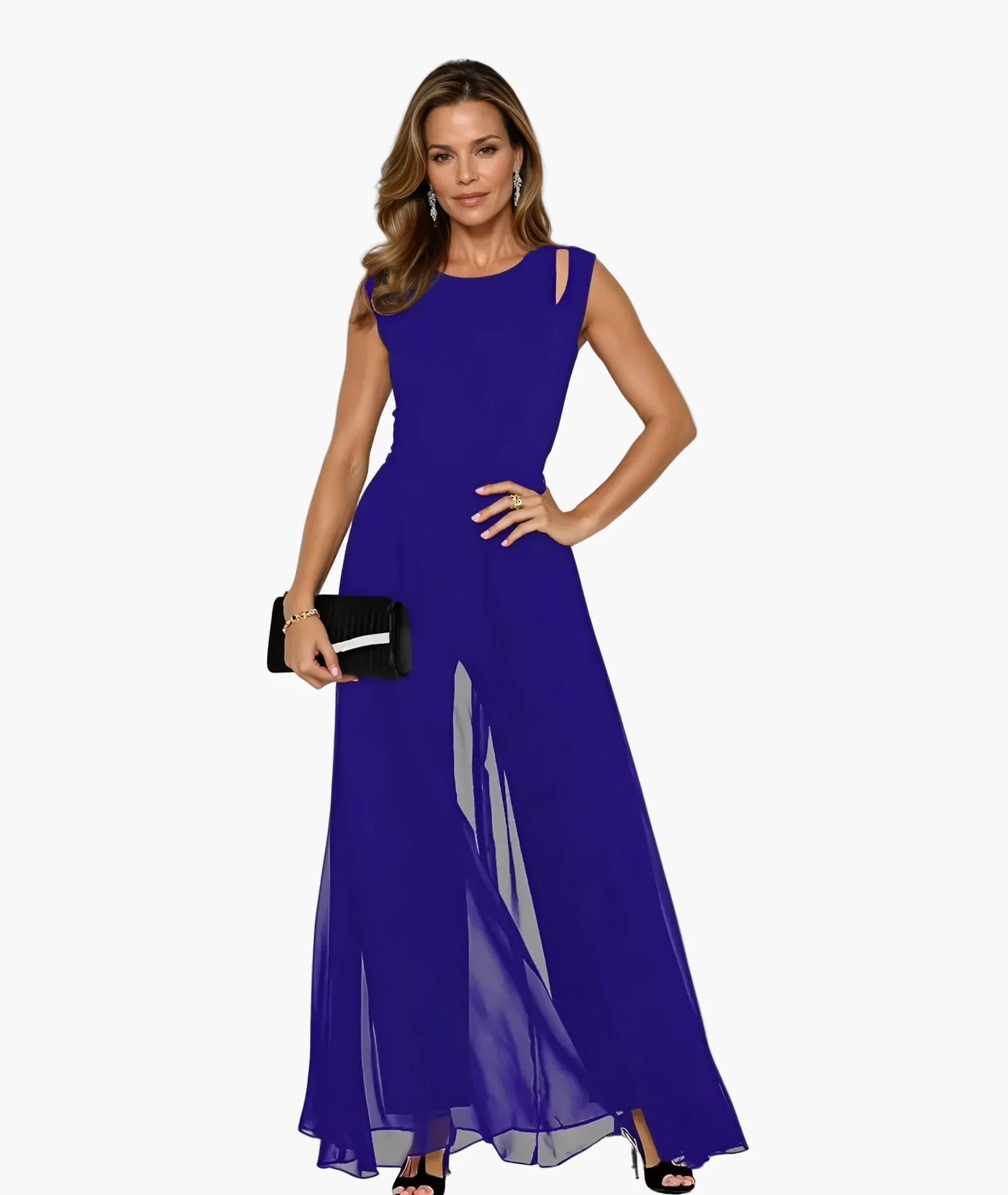 Robe longue élégante pour femme, style soirée moderne et polyvalente - Image 5
