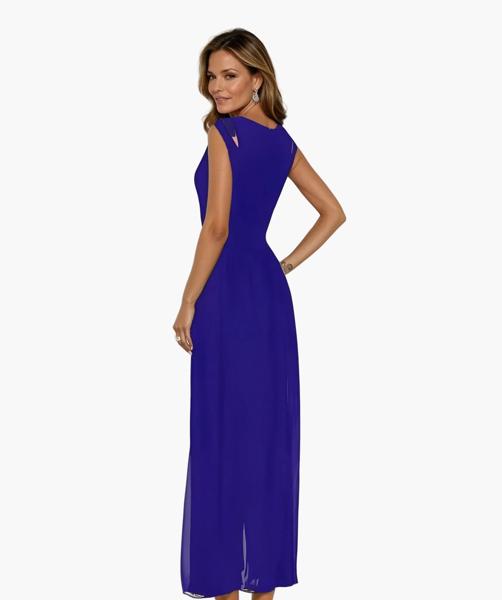 Robe longue élégante pour femme, style soirée moderne et polyvalente - Image 6