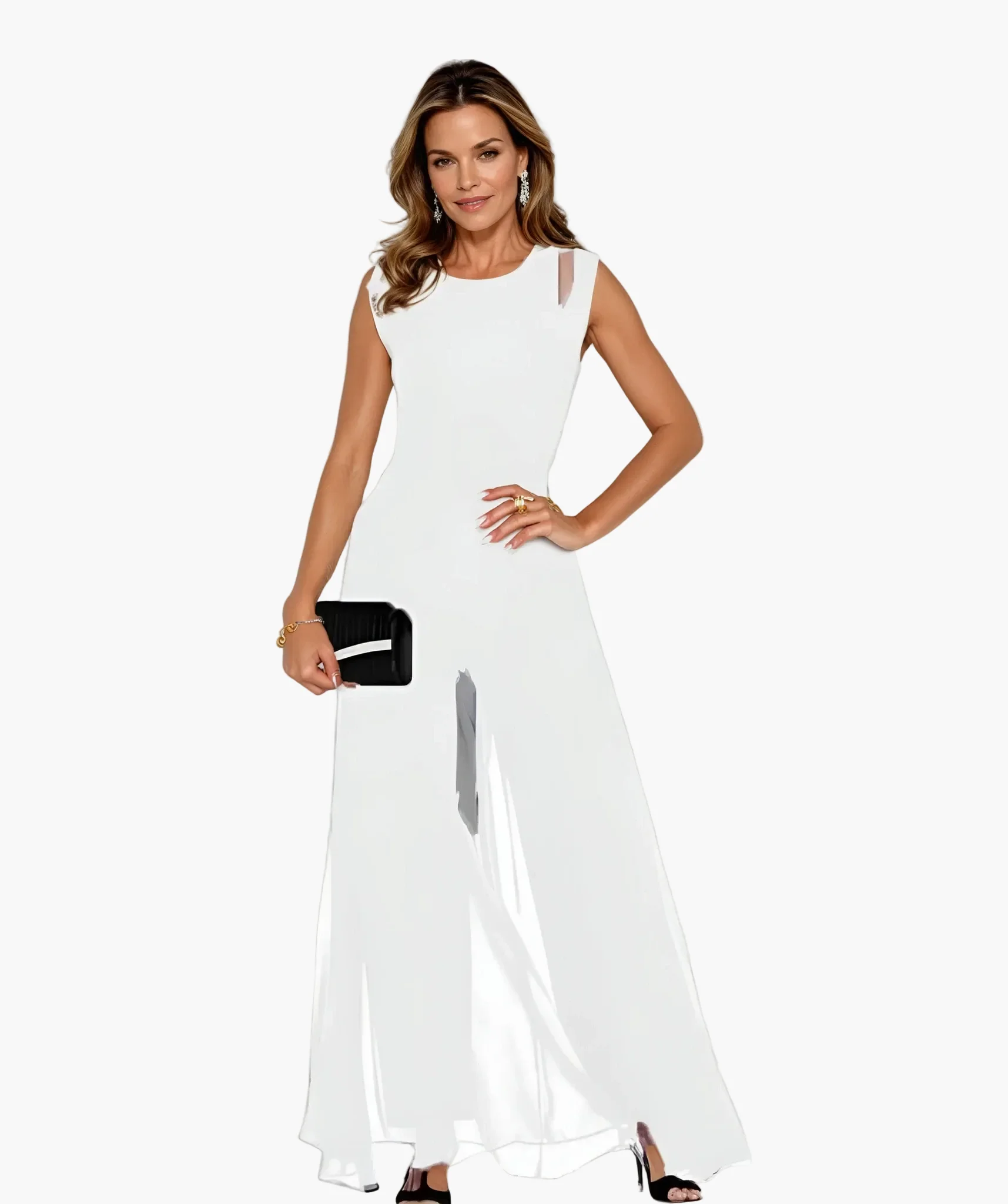 Robe longue élégante pour femme, style soirée moderne et polyvalente - Image 7