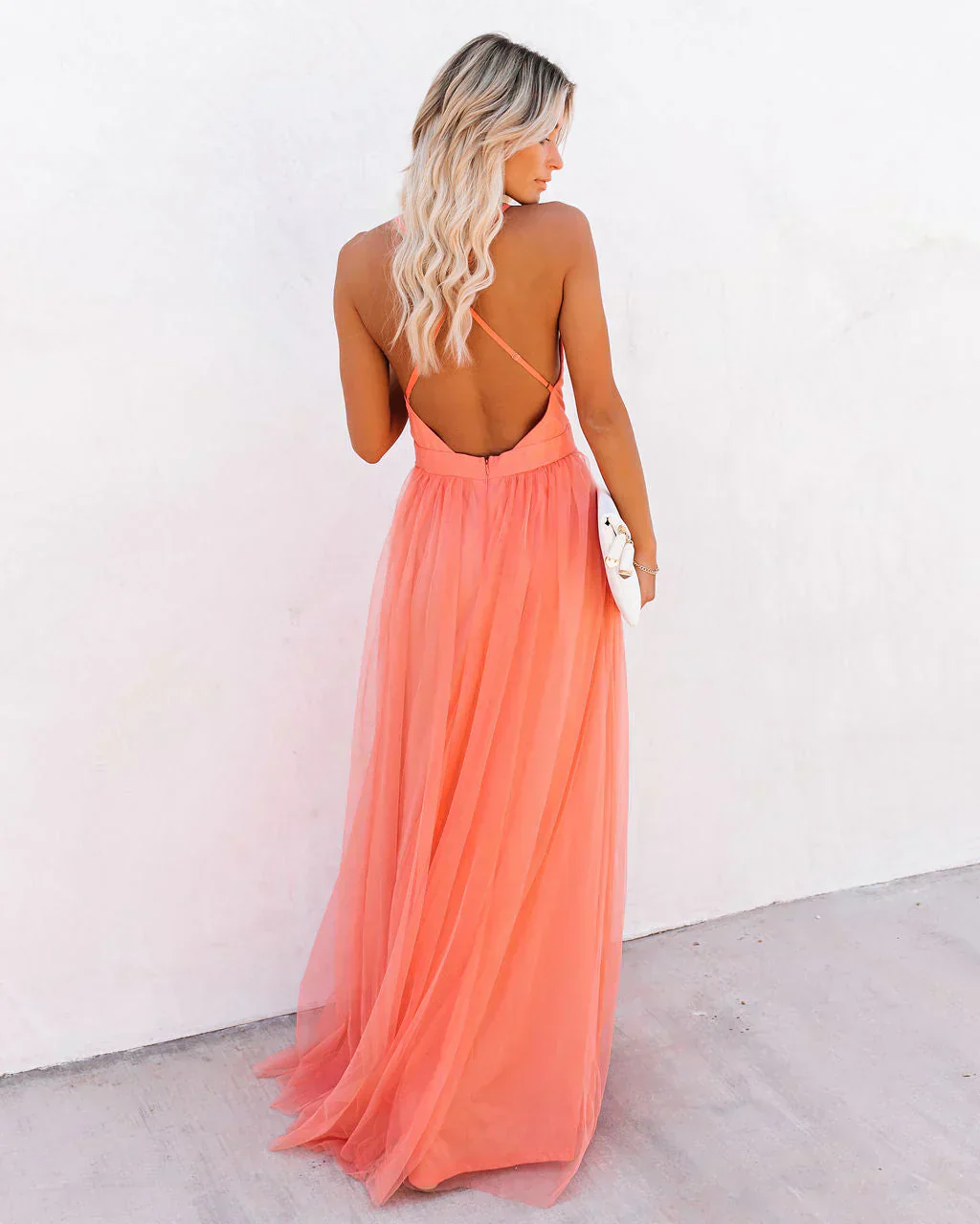 Robe longue fluide femme style soirée élégante et estivale - Image 2
