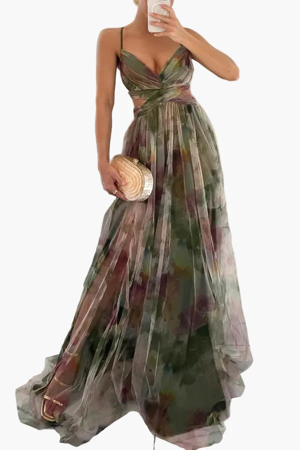 Robe longue maxi fleurie style soirée pour femme – Élégante et bohème chic - Image 10