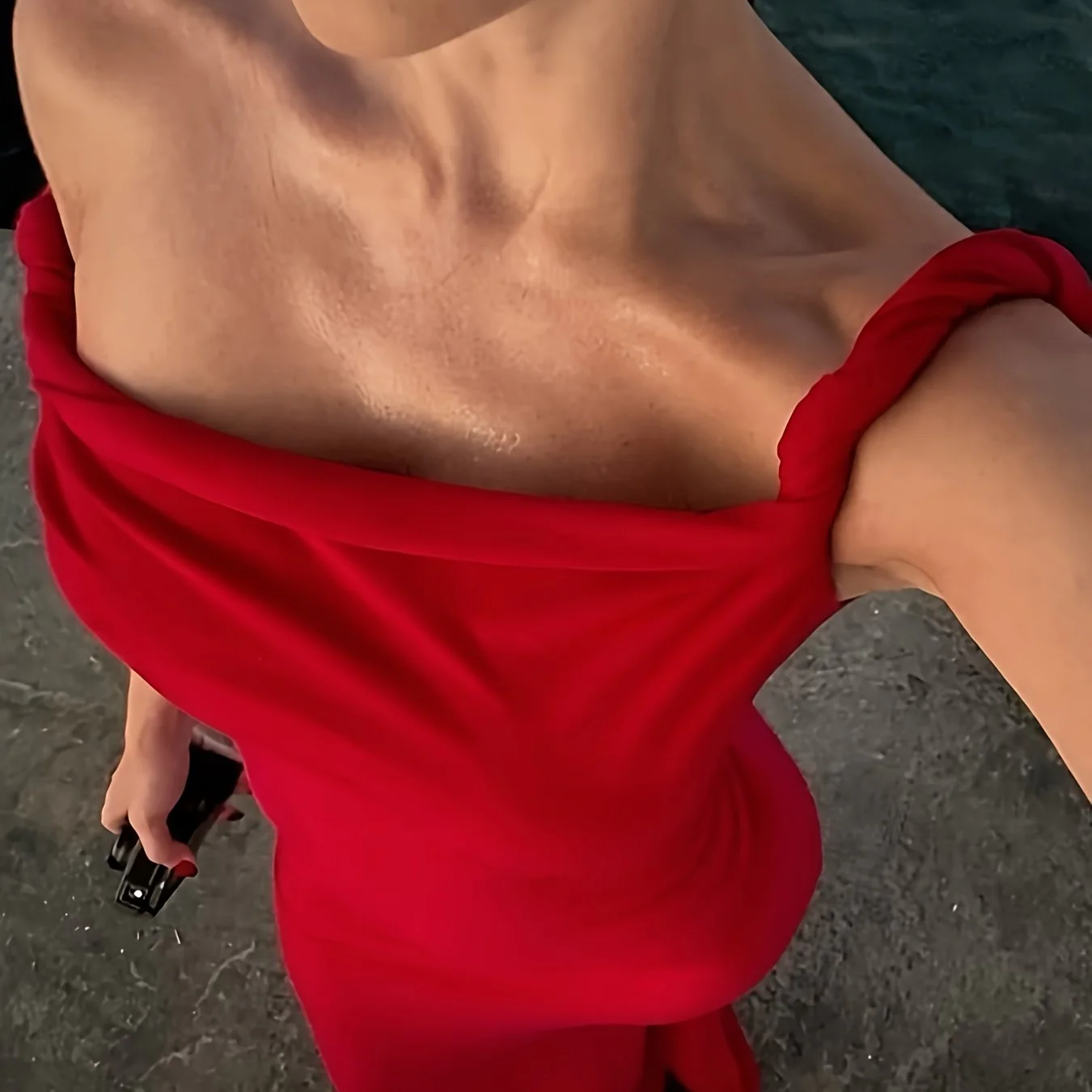 Robe Longue de Soirée Femme Élégante Style Sirène Épaule Dénudée - Image 10