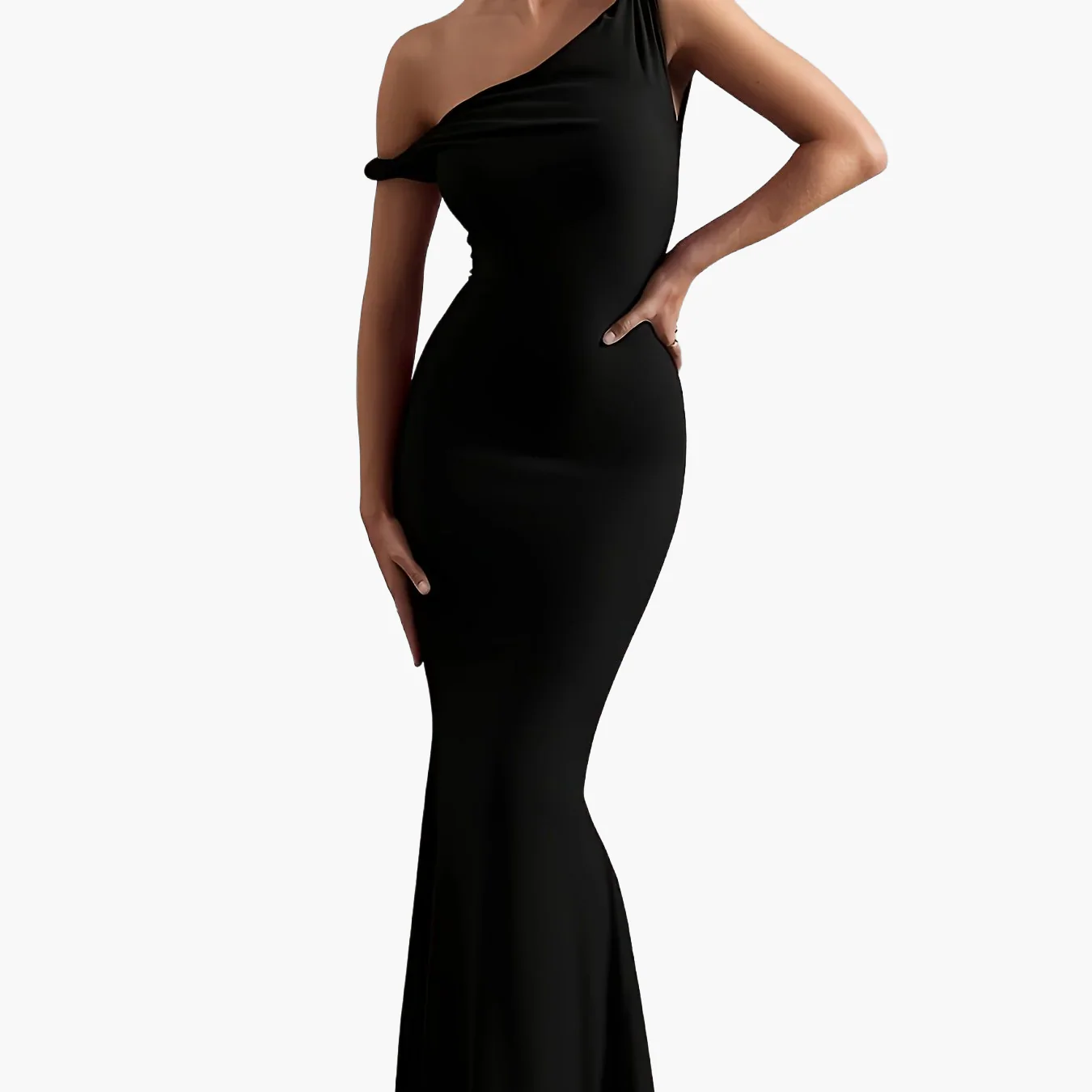 Robe Longue de Soirée Femme Élégante Style Sirène Épaule Dénudée - Image 12