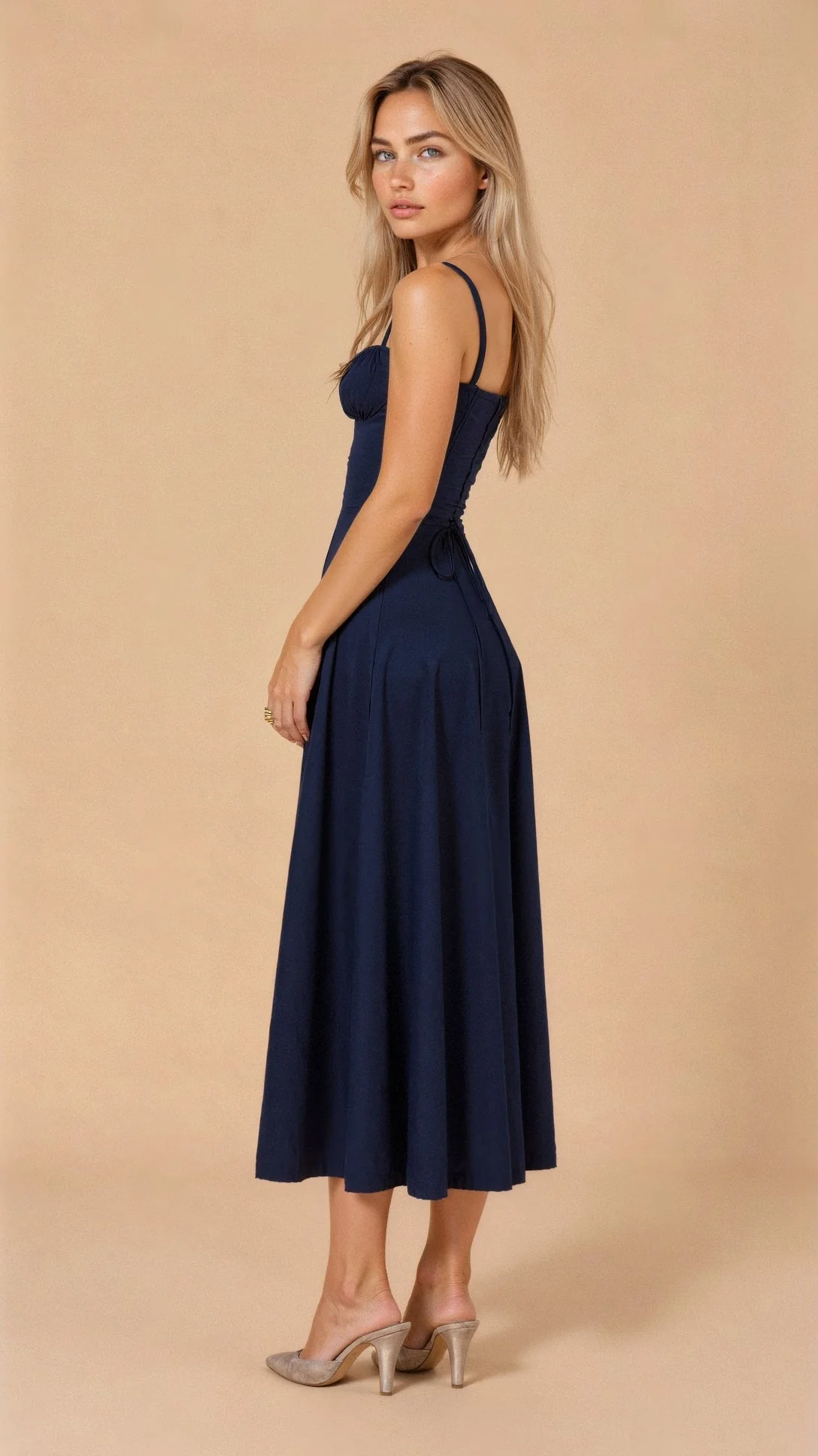Robe Midi Corset Femme – Élégance Florale et Style Romantique pour Occasions Spéciales - Image 16