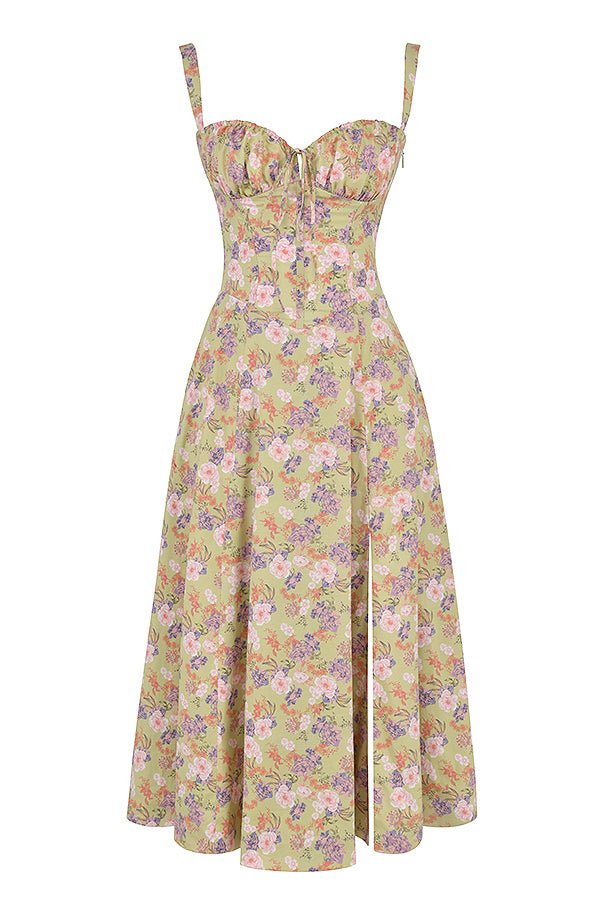 Robe Midi Corset Femme – Élégance Florale et Style Romantique pour Occasions Spéciales - Image 17
