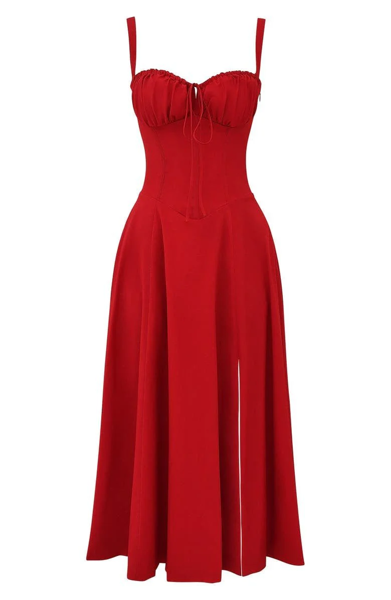 Robe Midi Corset Femme – Élégance Florale et Style Romantique pour Occasions Spéciales - Image 21