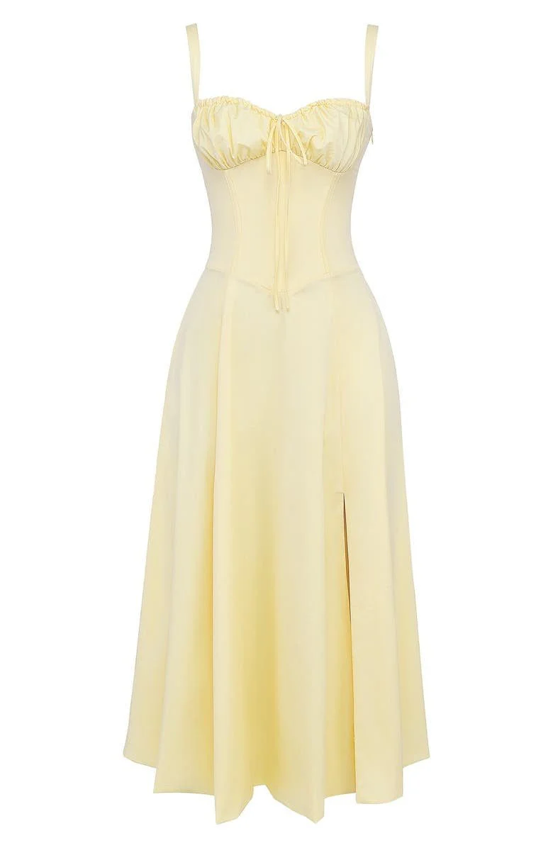 Robe Midi Corset Femme – Élégance Florale et Style Romantique pour Occasions Spéciales - Image 23