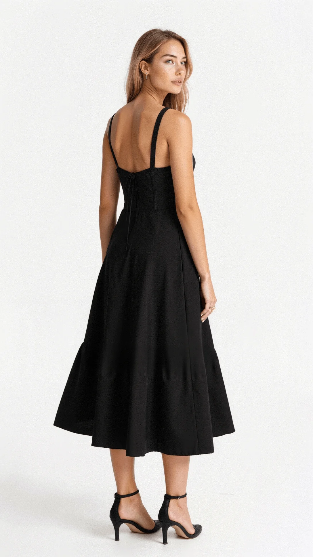 Robe Midi Corset Femme – Élégance Florale et Style Romantique pour Occasions Spéciales - Image 4