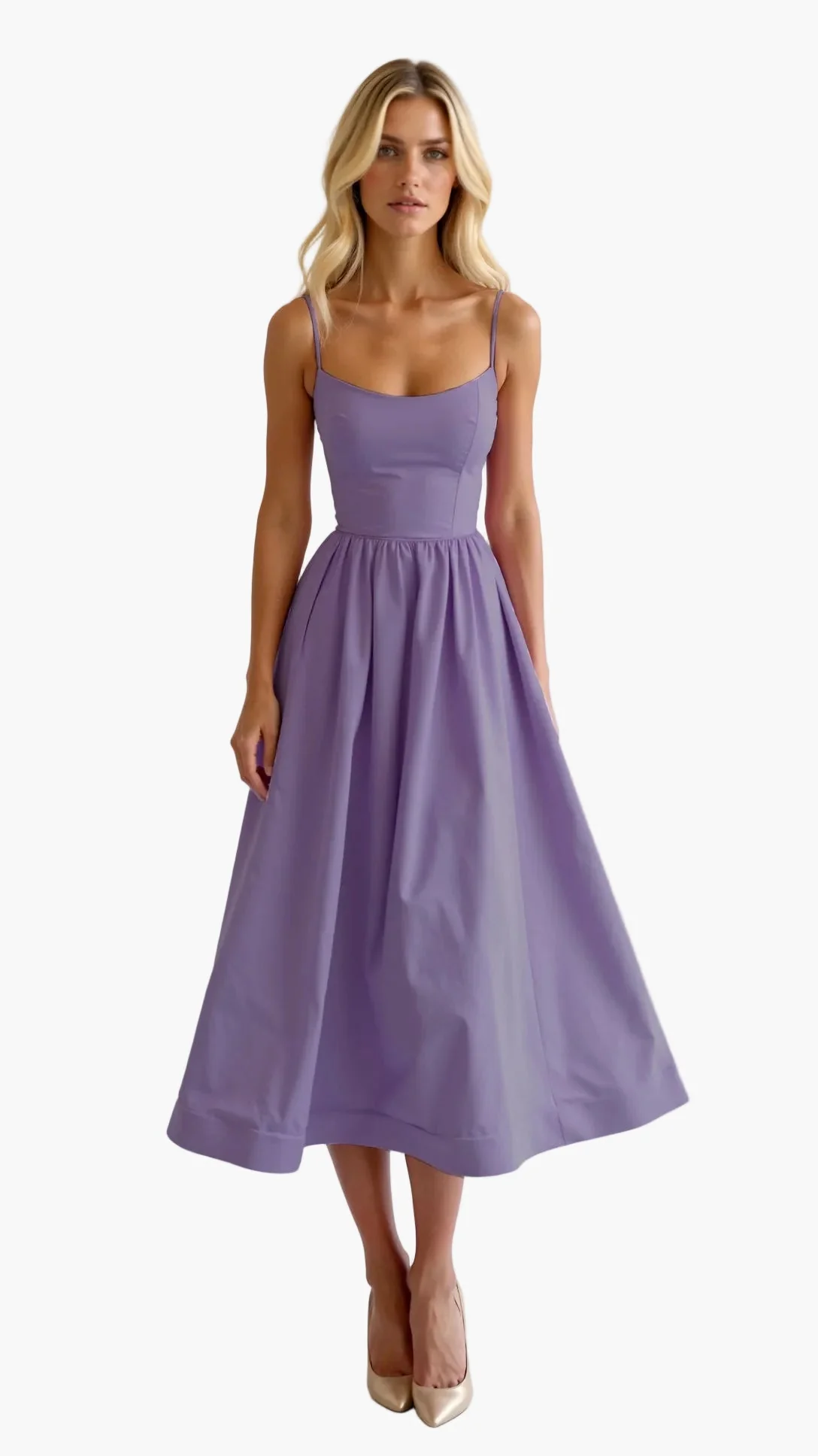 Robe midi fluide femme style élégant pour occasions spéciales ou été - Image 11