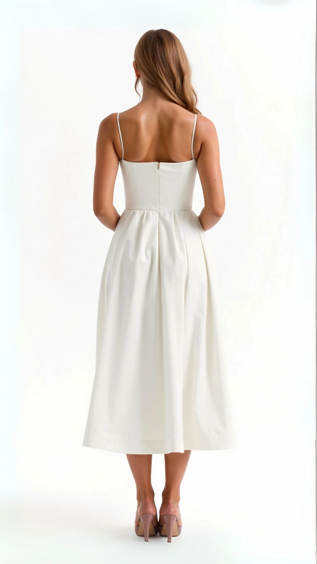 Robe midi fluide femme style élégant pour occasions spéciales ou été - Image 2