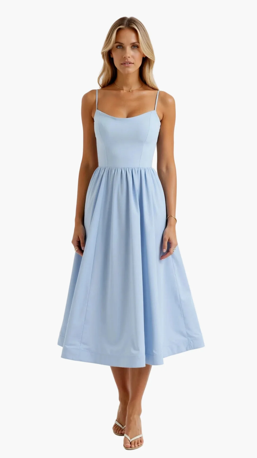 Robe midi fluide femme style élégant pour occasions spéciales ou été - Image 7