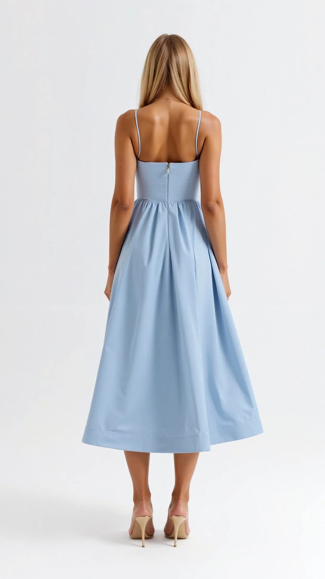 Robe midi fluide femme style élégant pour occasions spéciales ou été - Image 8