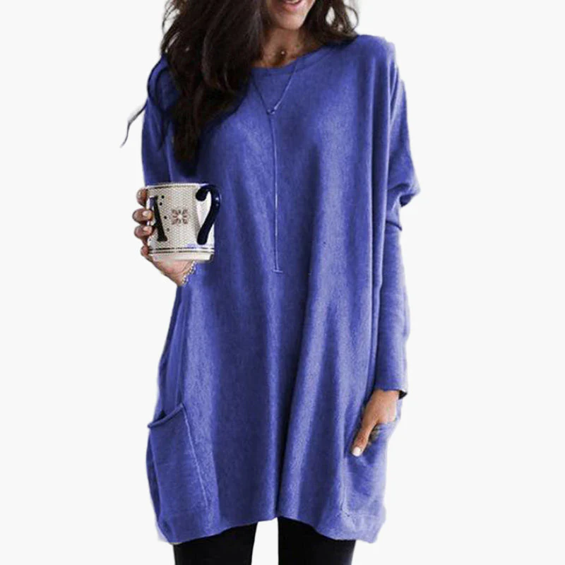Robe pull longue décontractée pour femme – style ample et confortable, idéal pour l’automne et l’hiver - Image 10
