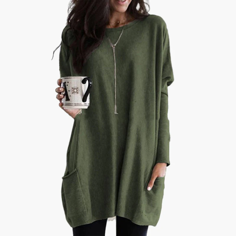 Robe pull longue décontractée pour femme – style ample et confortable, idéal pour l’automne et l’hiver - Image 8