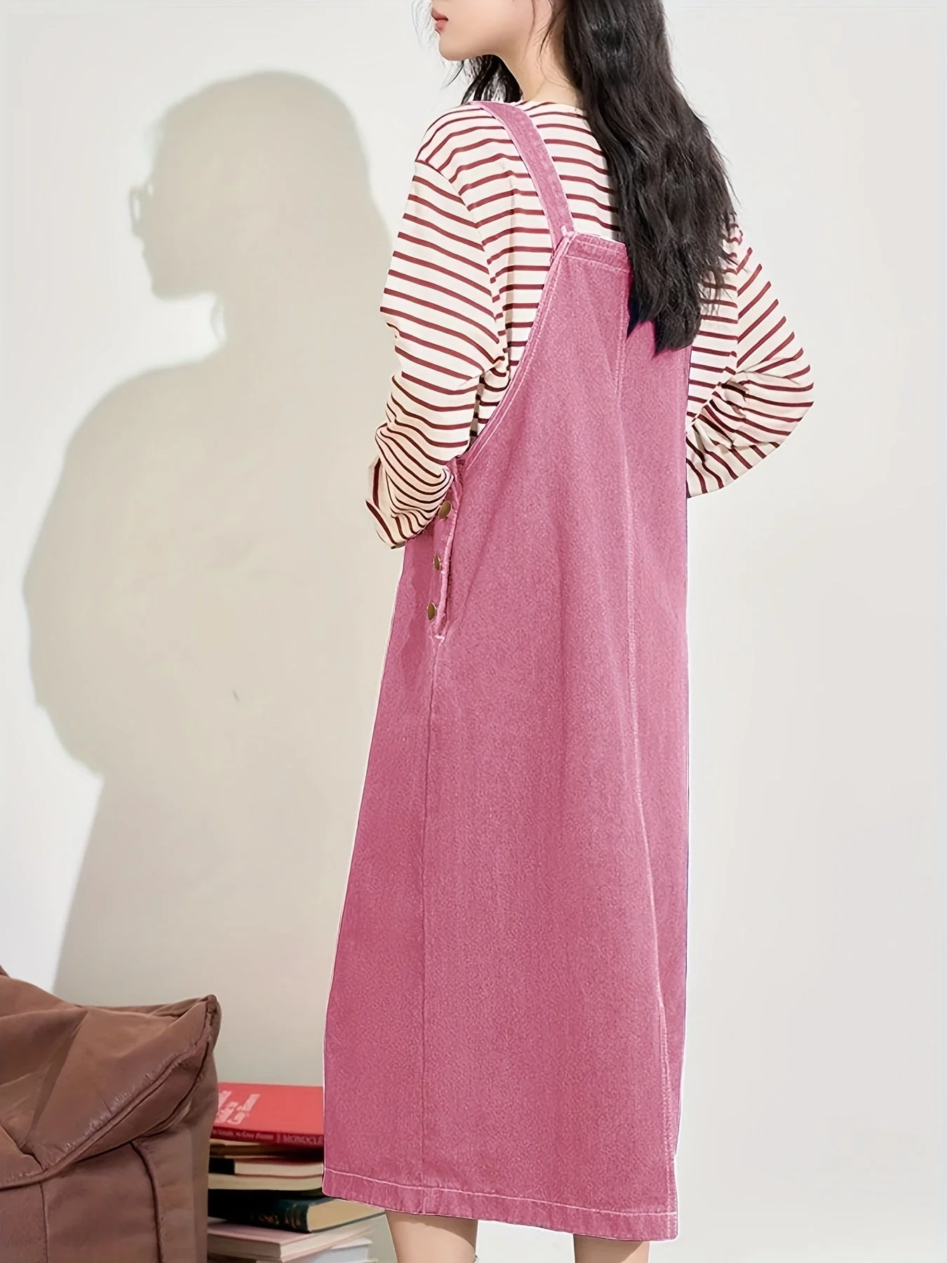 Robe Salopette Décontractée Femme Style Moderne pour Usage Quotidien - Image 11