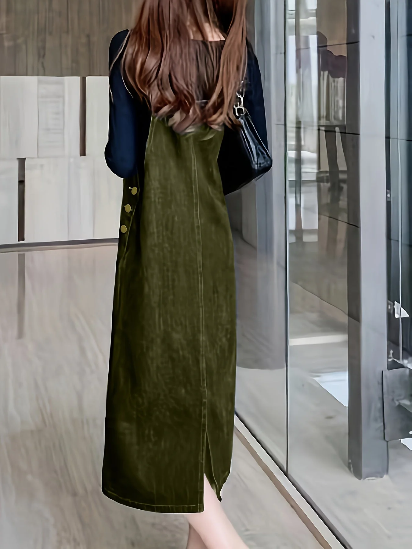 Robe Salopette Décontractée Femme Style Moderne pour Usage Quotidien - Image 9