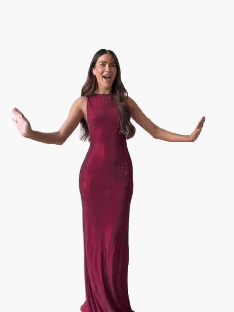 Robe de soirée élégante pour femme coupe sirène style glamour événement formel - Image 2