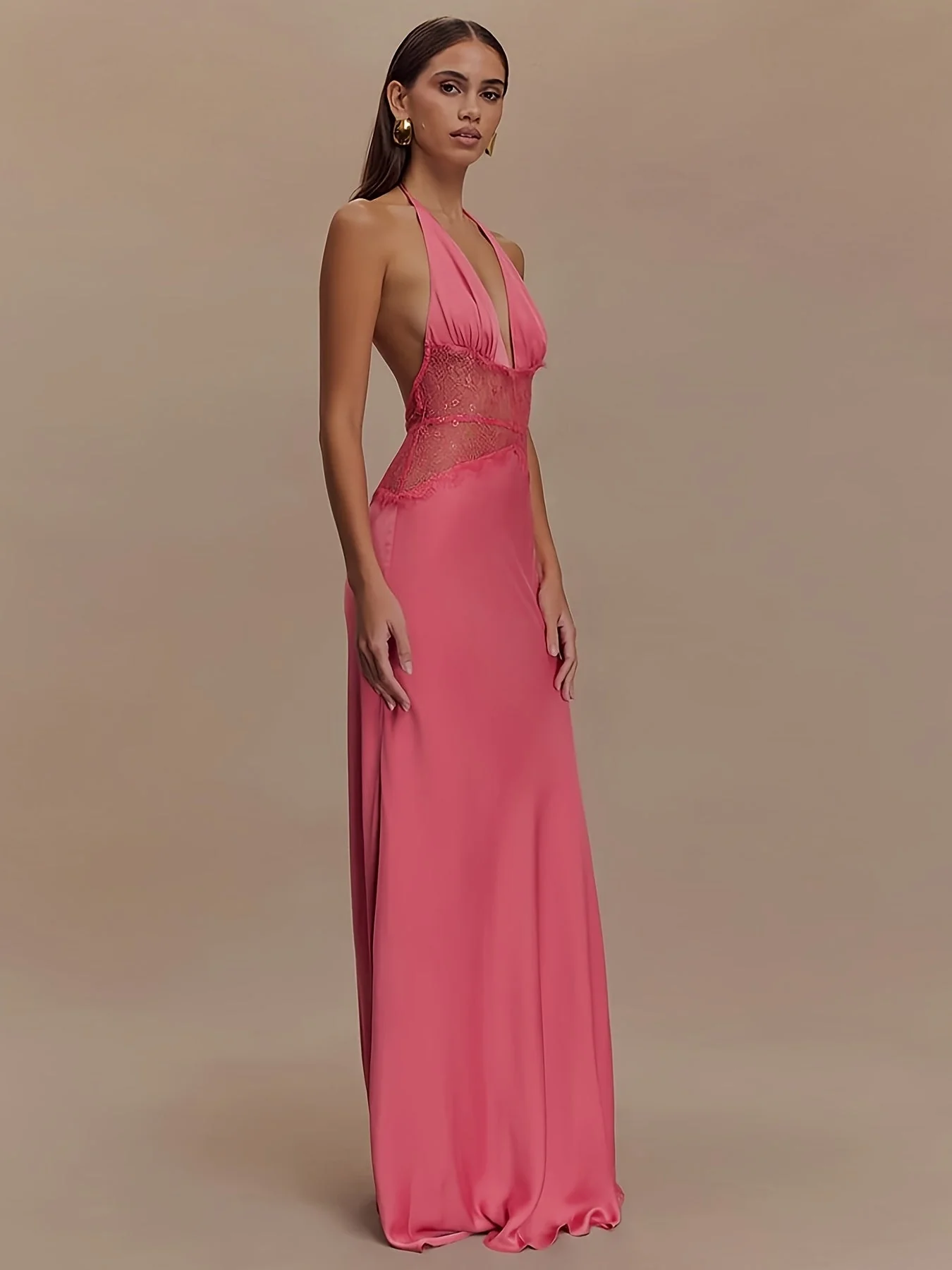 Robe de soirée élégante femme dos nu style glamour pour occasions spéciales - Image 2
