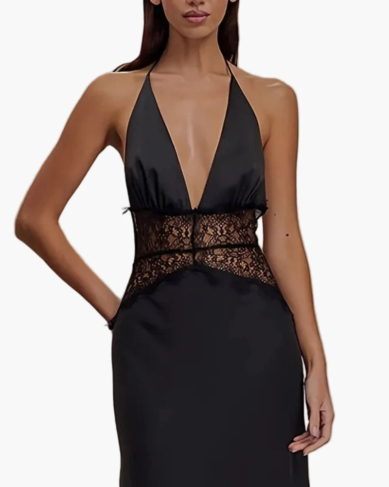 Robe de soirée élégante femme dos nu style glamour pour occasions spéciales - Image 8