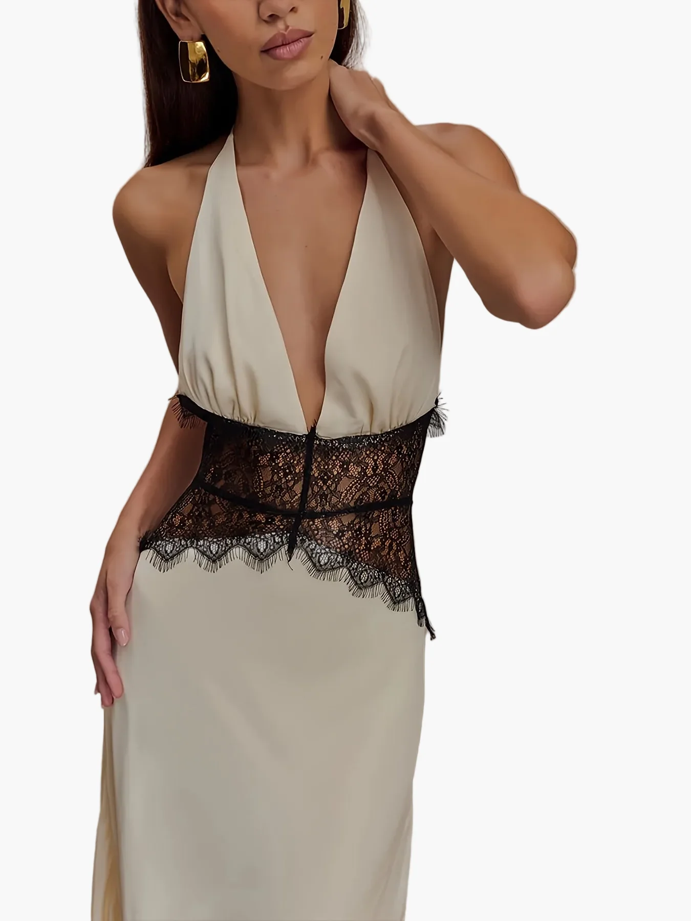 Robe de soirée élégante femme dos nu style glamour pour occasions spéciales - Image 9