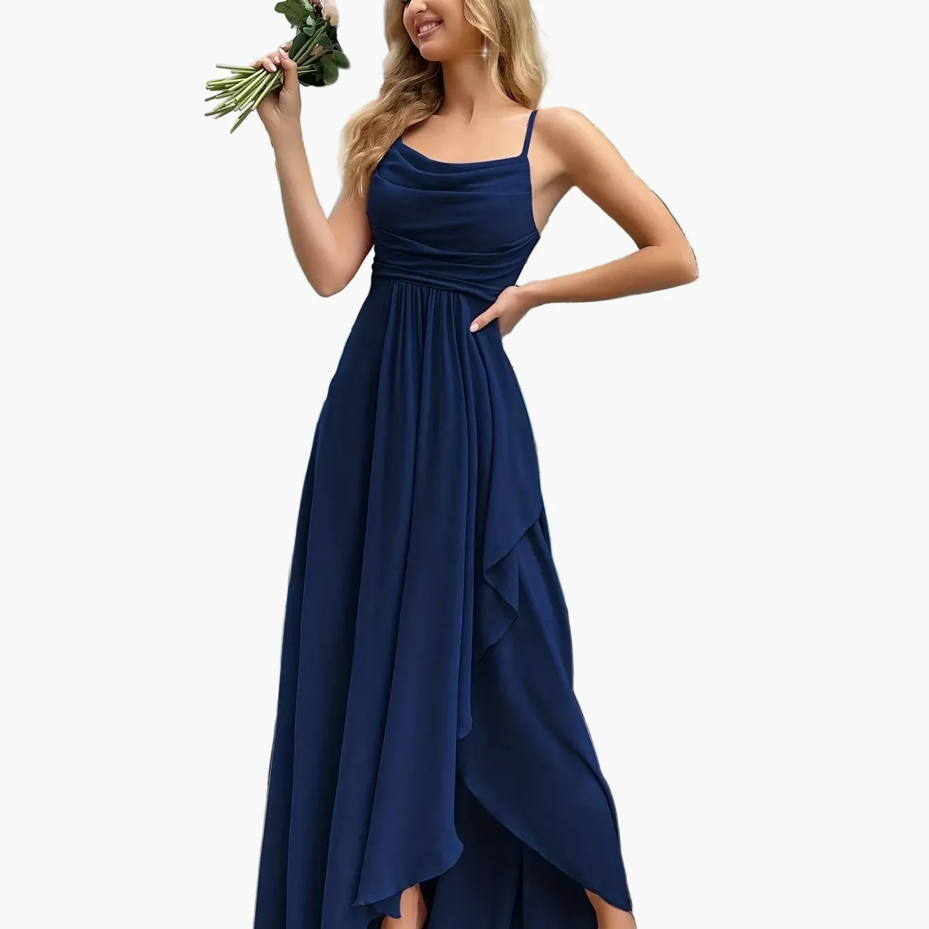 Robe de soirée élégante femme longue style fluide pour événements et cérémonies - Image 14
