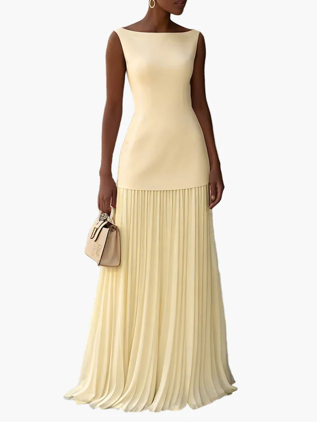 Robe de soirée élégante pour femme – style long plissé, silhouette raffinée, événement et cérémonie - Image 5