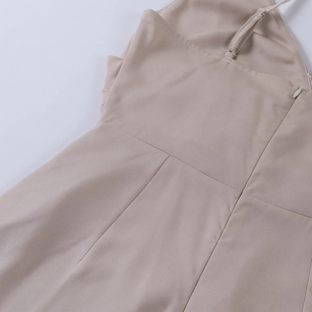 Robe de soirée longue femme fendue, décolleté croisé, élégance chic pour événements habillés - Image 15
