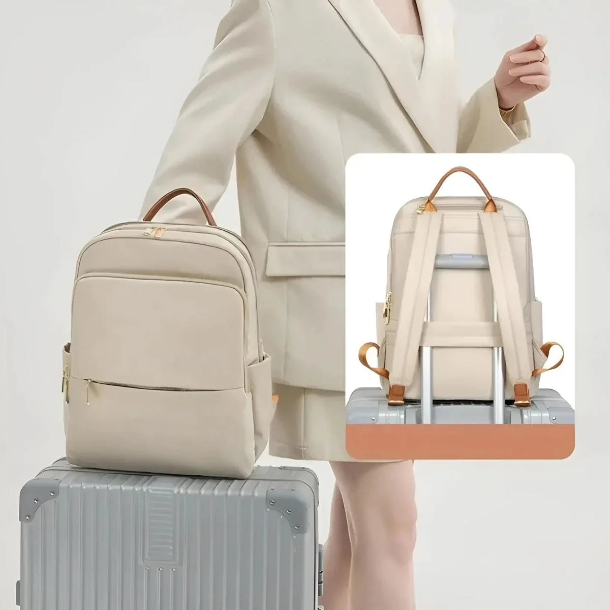 Sac à dos femme élégant et fonctionnel pour travail et voyages - Image 5
