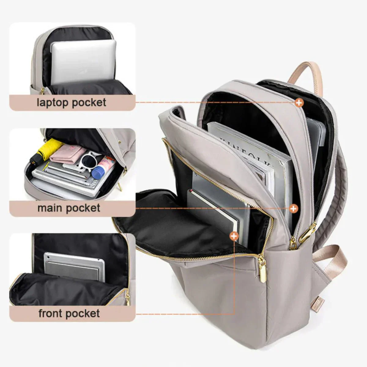 Sac à dos femme élégant et fonctionnel pour travail et voyages - Image 8