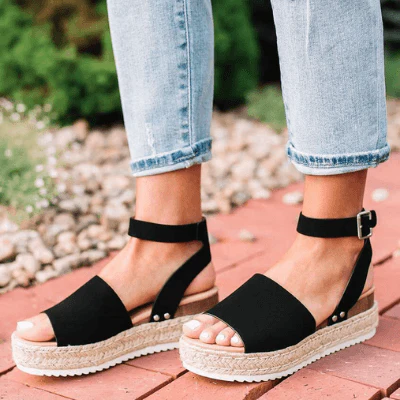 Sandales compensées à plateforme pour femme – Style espadrille moderne et confortable - Image 13