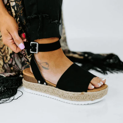 Sandales compensées à plateforme pour femme – Style espadrille moderne et confortable - Image 15
