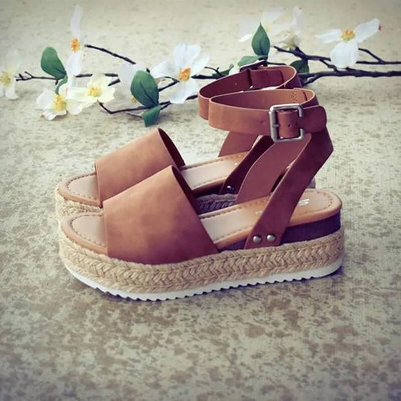 Sandales compensées à plateforme pour femme – Style espadrille moderne et confortable - Image 19