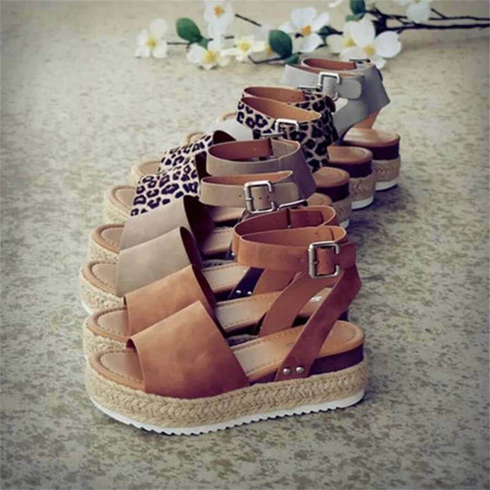 Sandales compensées à plateforme pour femme – Style espadrille moderne et confortable - Image 24