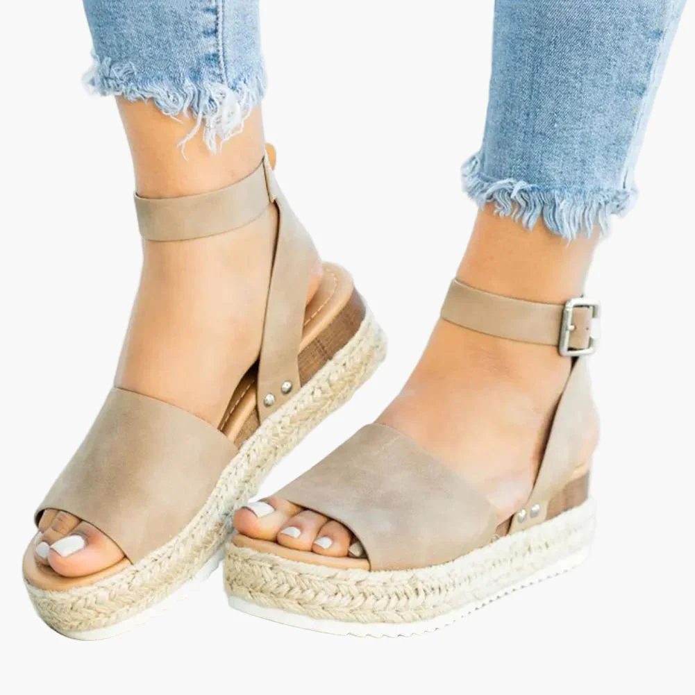 Sandales compensées à plateforme pour femme – Style espadrille moderne et confortable - Image 3